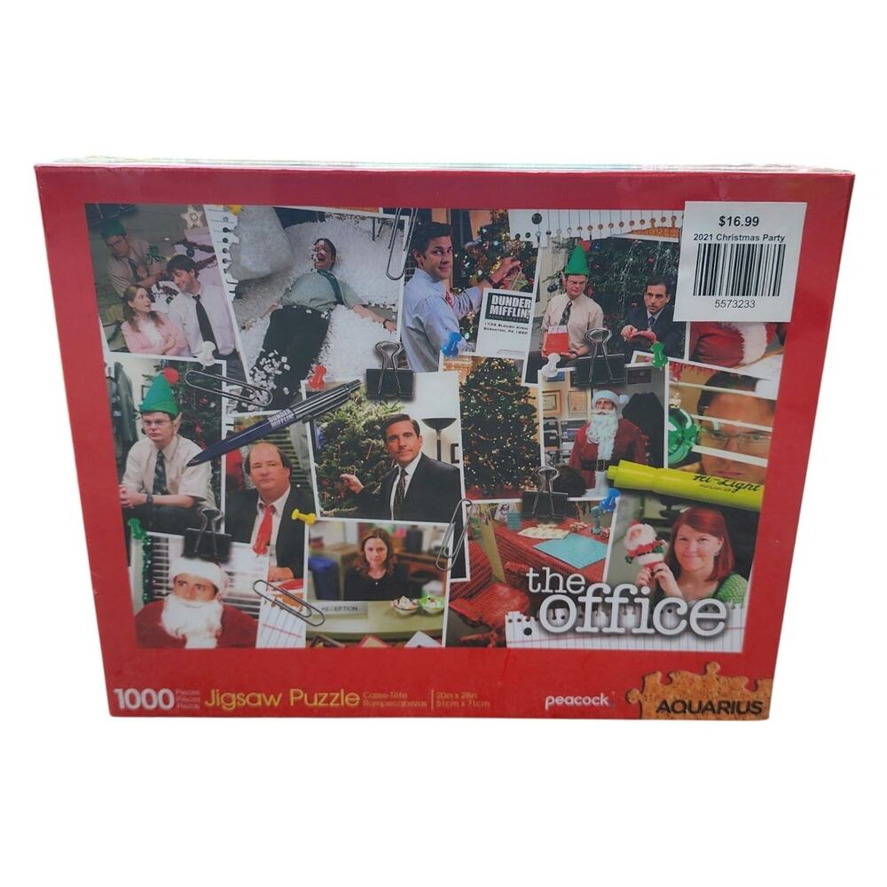 The Office Christmas Party Puzzle 1000pc Aquarius Peacock NBC Factory Sealed NIB